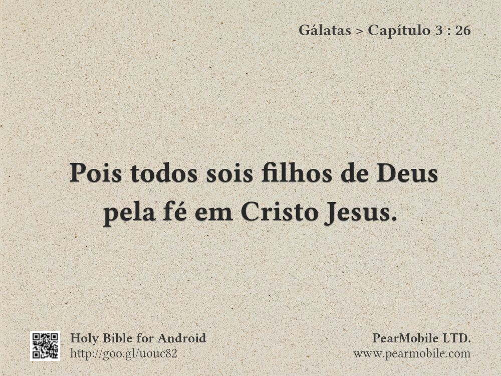 Gálatas, Capítulo 3:26